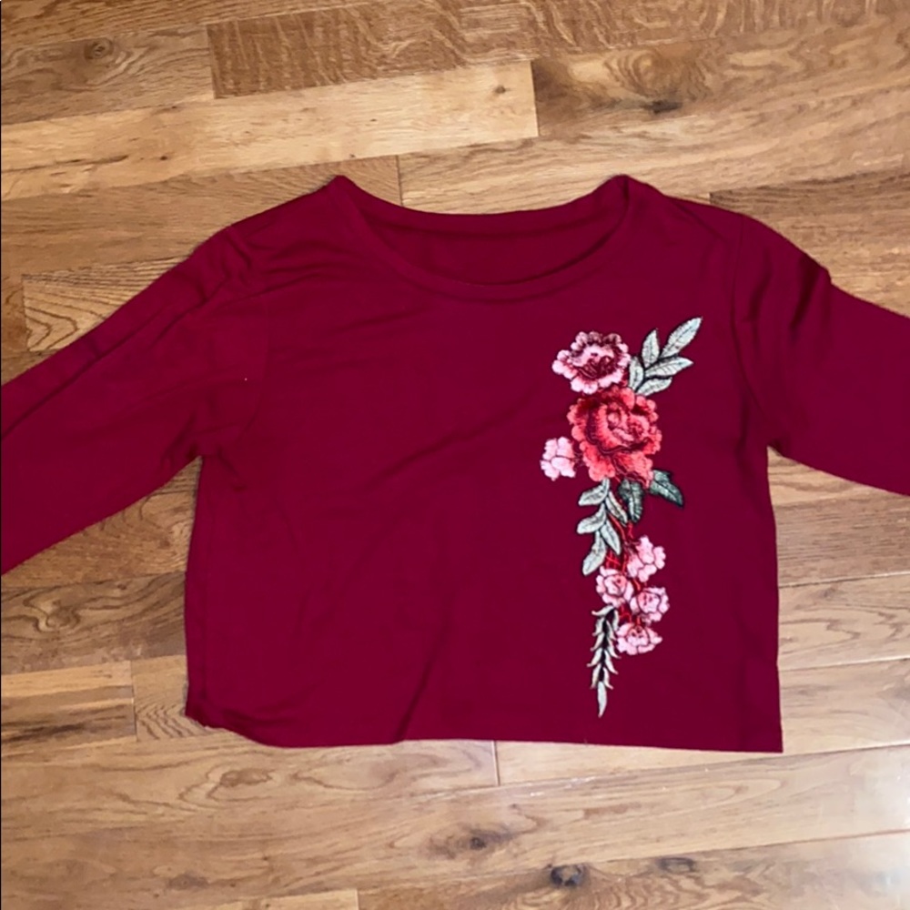 long sleeve crop